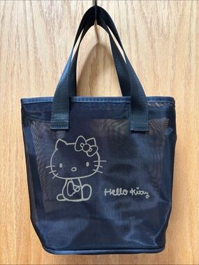 Hello Kitty Black Mesh Bag
